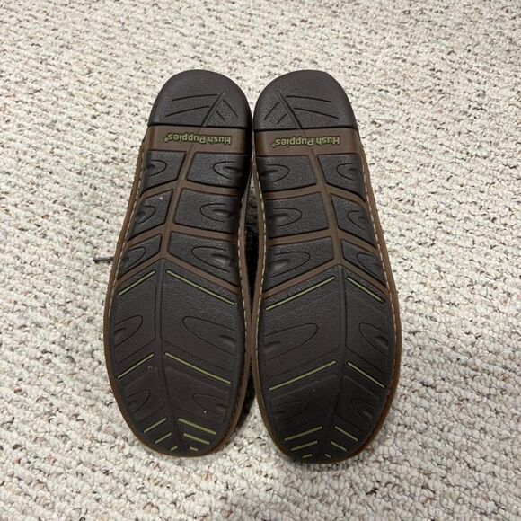 EUC Hush Puppies Brown Leather Chukka Lace-up Boots Size Men's 11 - Picture 5 of 9